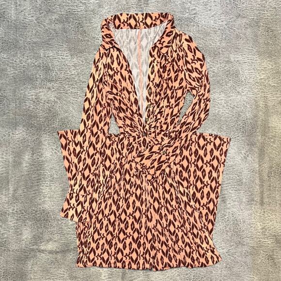 Free People Button Up Print Jumpsuit - Picture 1 of 5